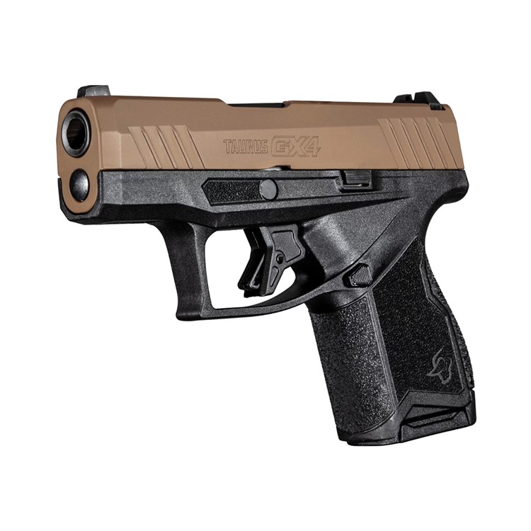 Taurus GX4 9MM Micro-Compact Pistol  - Black/Troy Coyote Brown-img-3