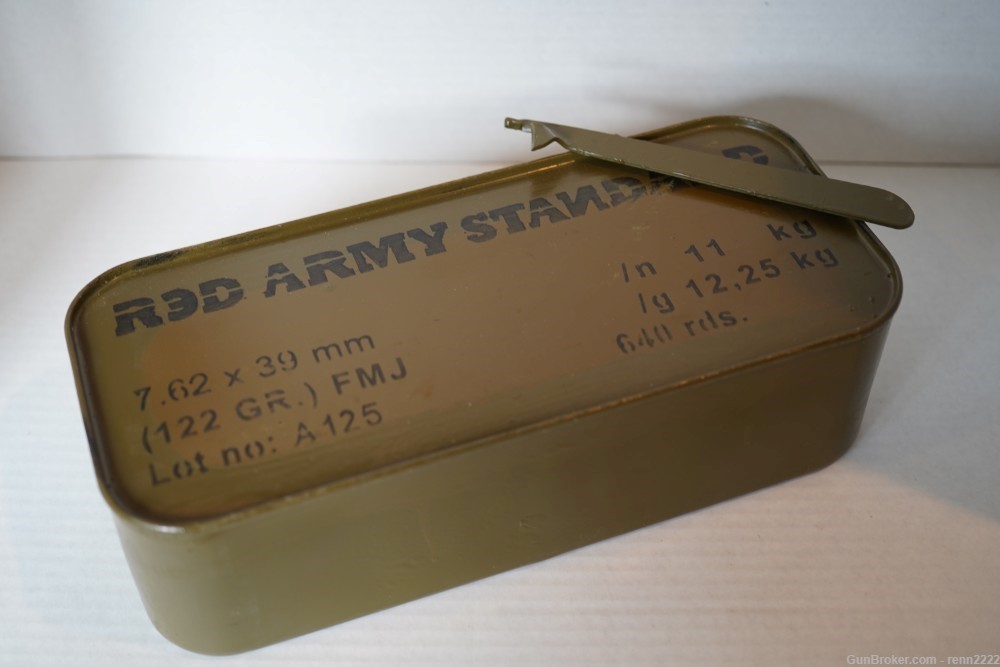 Red Army Standard 7.62X39mm 640-Round Ammunition Spam Can (Made in Russia)-img-1