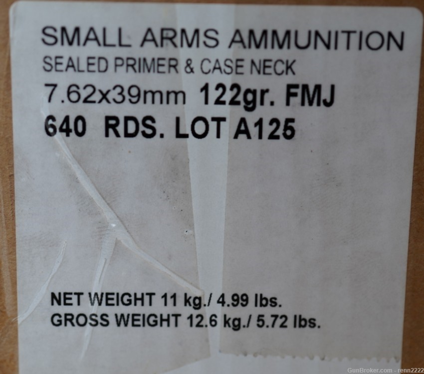 Red Army Standard 7.62X39mm 640-Round Ammunition Spam Can (Made in Russia)-img-3