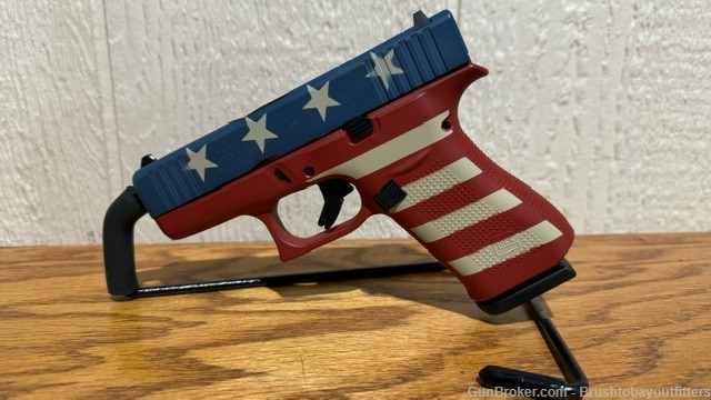 Glock 43X American Flag Cerakote 9mm (USA Made)-img-0