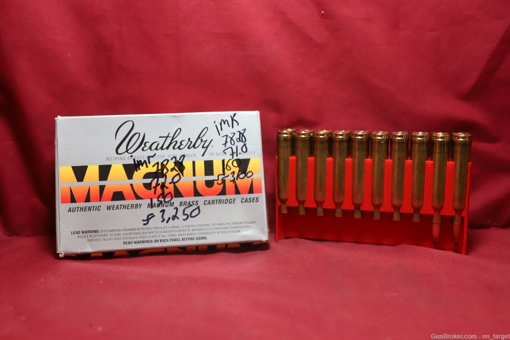 Weatherby .270 Weatherby mag Spent Casings  18 Casings / 2 Dummy Rounds-img-0