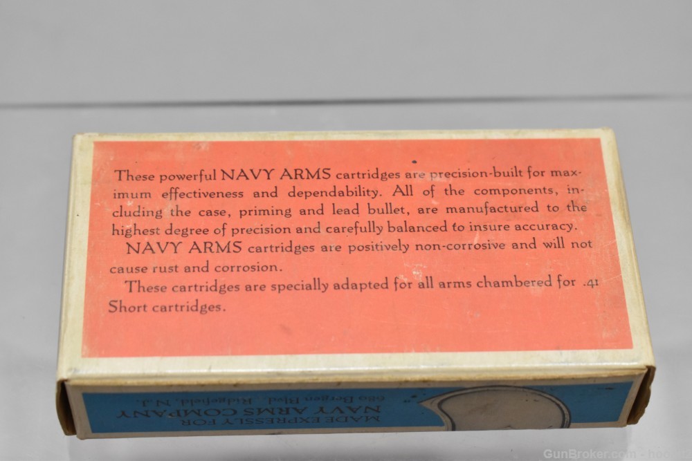 Box 11 Rds Navy Arms 41 Short Rim Fire Rimfire Ammunition -img-5