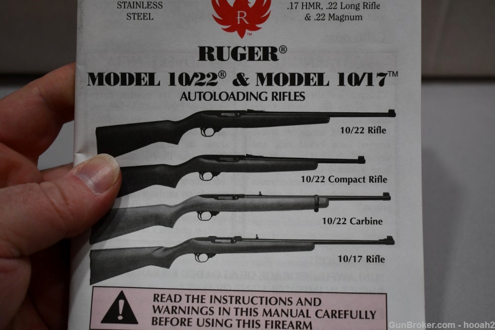 Nice Ruger 10/22 Magnum Semi Auto Rifle 22 WMR W Box 2003-img-53