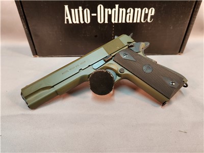 AUTO ORDNANCE 1911-A1 SNIPER GREEN 45ACP NEW! OLD STOCK! PENNY AUCTION!