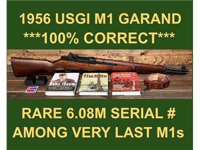 M1 GARAND SPRINGFIELD RARE 6.08M SERIAL 100% CORRECT BEAUTIFUL GARAND RIFLE