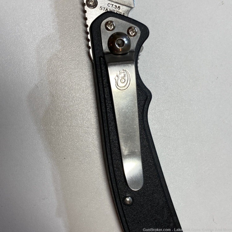 NIB Discontinued Colt CT36-CLP Pony Liner Lock Black Pocket Knife MFG 1999!-img-8