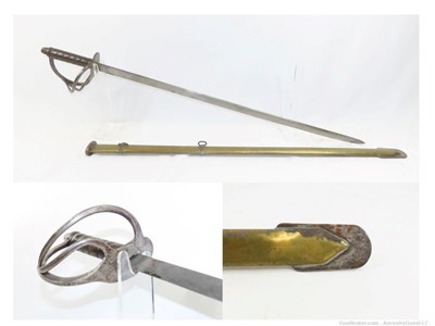Non-Regulation AMERICAN MILITARY Officer’s Style Sword w/BRASS SCABBARD    