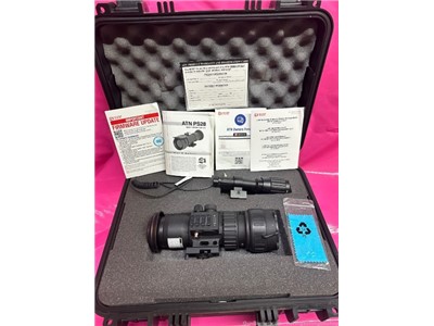 ATN PS28 clip on night vision optic used with case, manual, etc