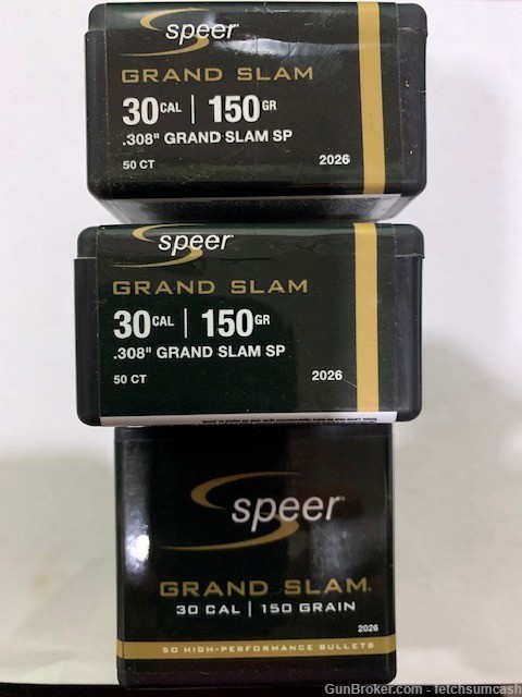 150 Count Speer Grand Slam 30cal 150gr. SP part 2026-img-0