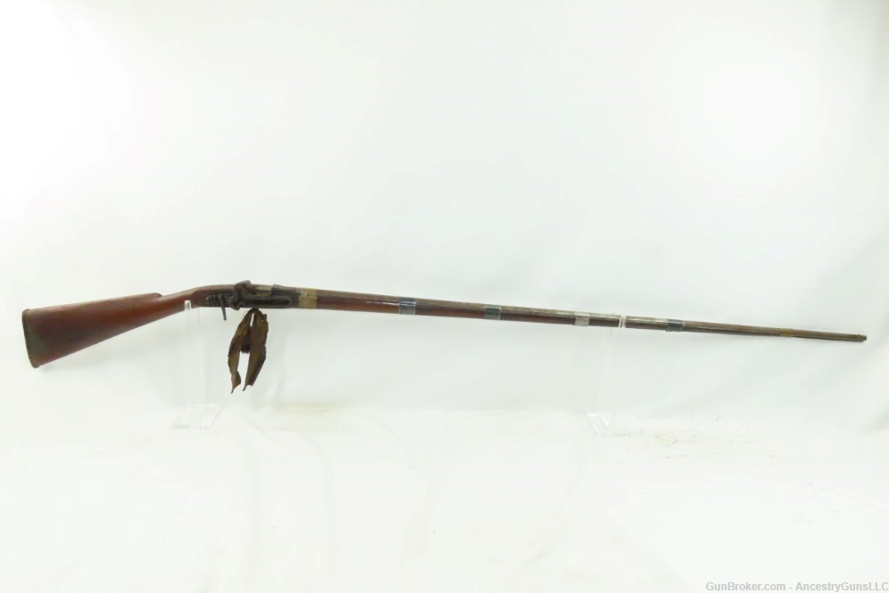 BARBARY COAST/MEDITERRANEAN Antique KABYLE Snaphaunce .38 FLINTLOCK Musket -img-1