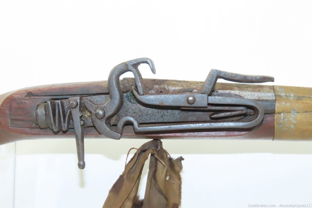 BARBARY COAST/MEDITERRANEAN Antique KABYLE Snaphaunce .38 FLINTLOCK Musket -img-6
