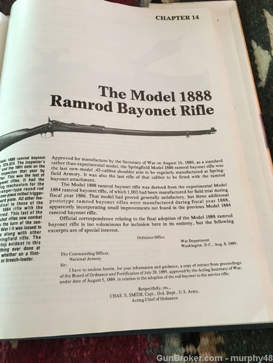 U.S. Springfield Trapdoor Model 1888 Ramrod Bayonet Rifle 45/70 -img-86