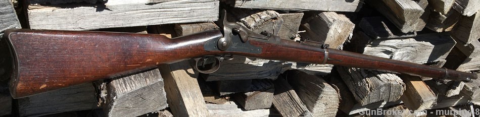 U.S. Springfield Trapdoor Model 1888 Ramrod Bayonet Rifle 45/70 -img-35