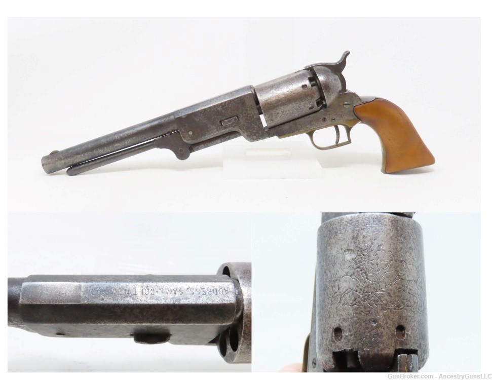 Antique Classified Replica of a COLT WALKER .44 Caliber PERCUSSION Revolver-img-0
