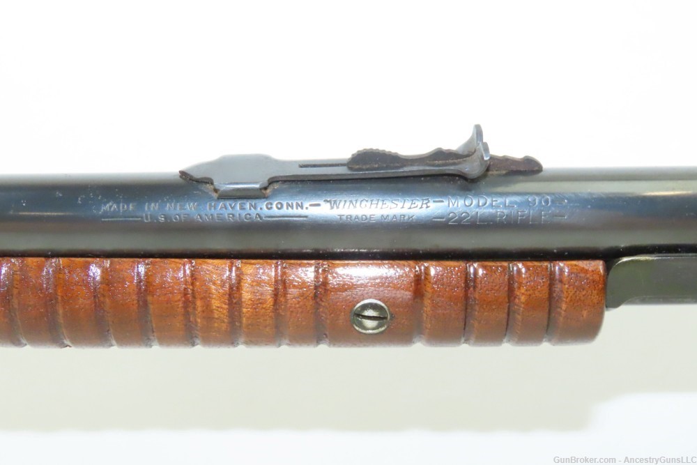 1914 WINCHESTER M1890 SLIDE Action TAKEDOWN Rifle in .22 Long Rifle RF C&R -img-5