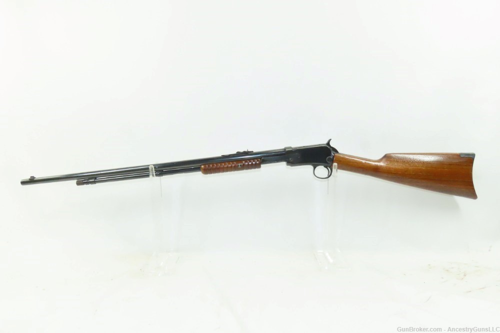 1914 WINCHESTER M1890 SLIDE Action TAKEDOWN Rifle in .22 Long Rifle RF C&R -img-1