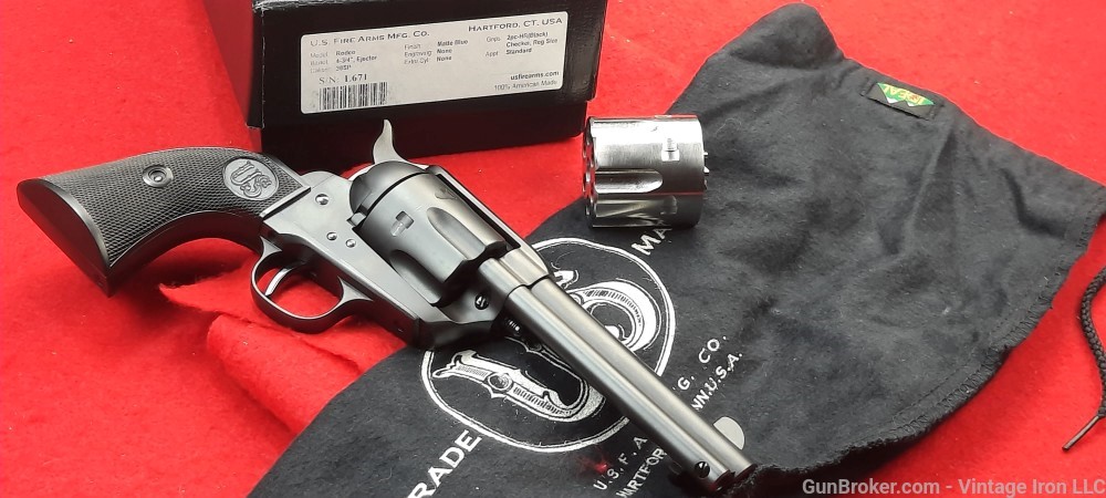 U.S. Fire Arms *USFA* Rodeo .38 special with extra 9mm cylinder ANIB! NR-img-7