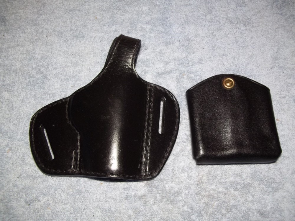 RARE SET Walther Brand Logo R/H Lined Holster & Dual Mag Carrier PPK PPK/S -img-6