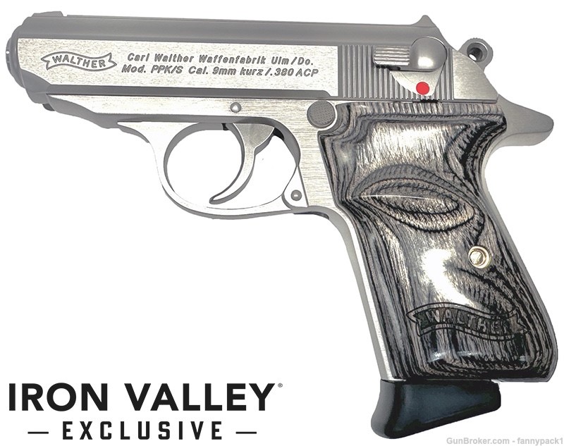 WALTHER ARMS PPK/S, .380 ACP, 3.3" Barrel, Fixed Sights, Stainless Grey NIB-img-0