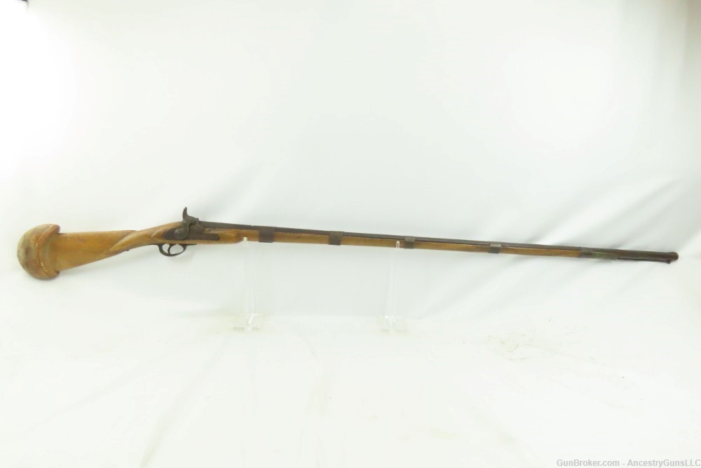 ARAB STYLE Antique Percussion MUSKET with BRITISH Pattern 1853 Style Lock  -img-1