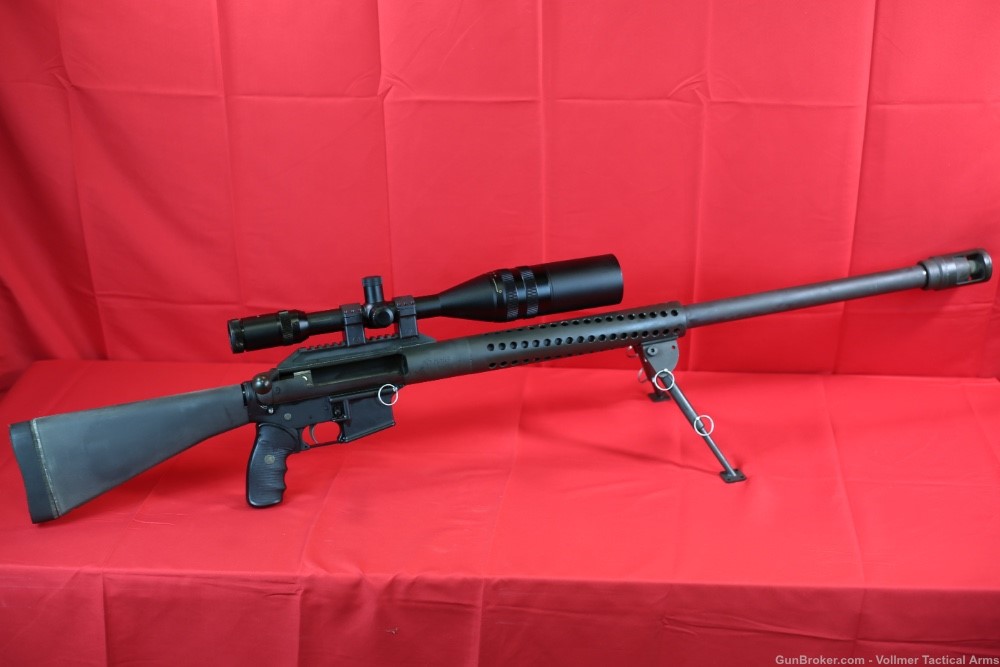 DPMS Lower with Ferret 50 BMG Bolt Action Upper! -img-0