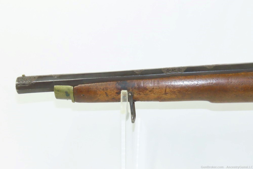 FLORAL ENGRAVED Antique CIVIL WAR Era .53 Cal. Percussion CAVALRY Carbine  -img-14