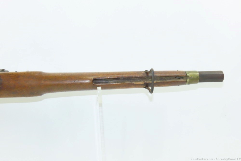 FLORAL ENGRAVED Antique CIVIL WAR Era .53 Cal. Percussion CAVALRY Carbine  -img-6