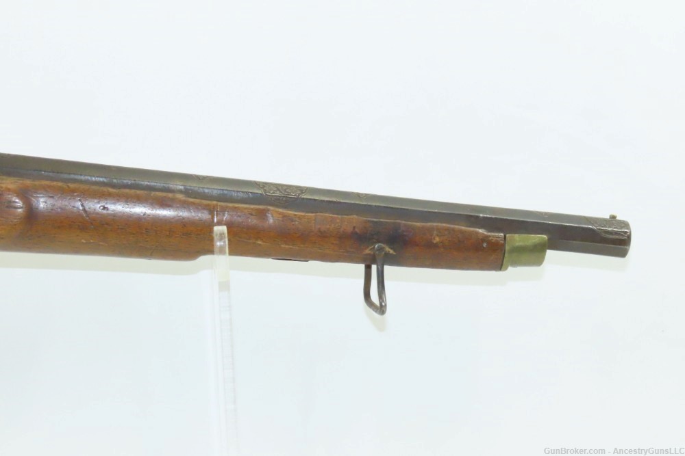 FLORAL ENGRAVED Antique CIVIL WAR Era .53 Cal. Percussion CAVALRY Carbine  -img-4