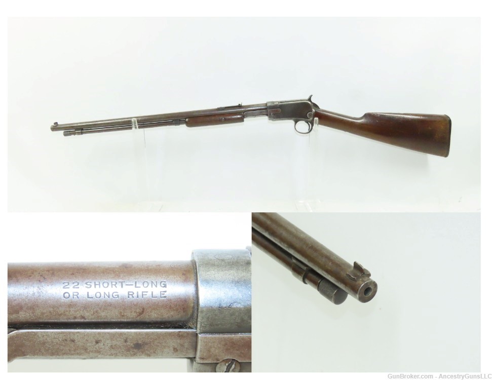 1911 WINCHESTER Standard M1906 .22 Slide Action TAKEDOWN Rifle C&R PLINKER -img-0