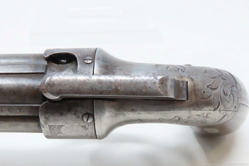 Antique ALLEN & THURBER .31 Bar Hammer PEPPERBOX ENGRAVED BELLY GUN     Fir-img-10