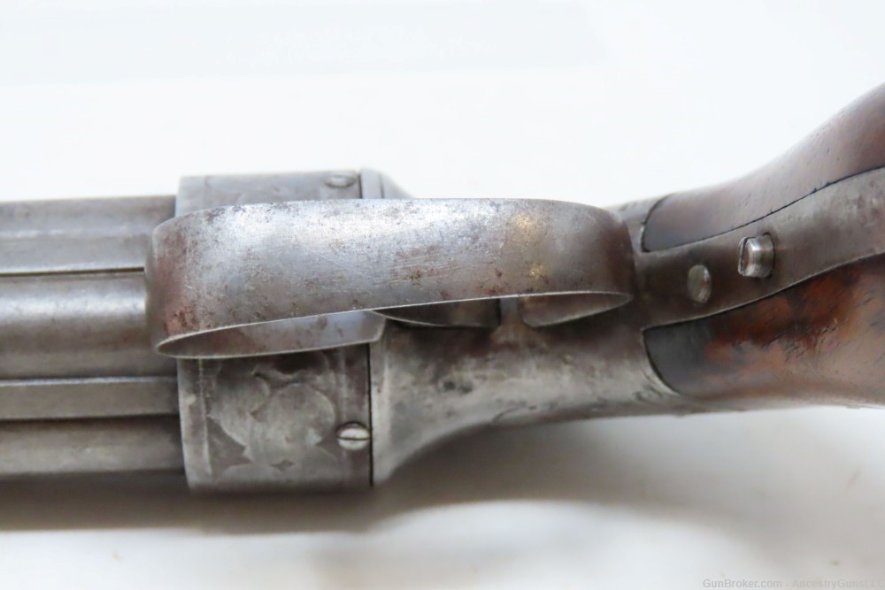 Antique ALLEN & THURBER .31 Bar Hammer PEPPERBOX ENGRAVED BELLY GUN     Fir-img-14