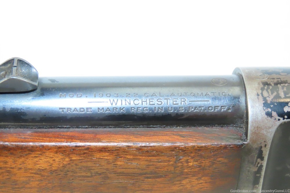 1913 mfg. WINCHESTER M1903 .22 WIN Auto Rifle C&R Set Up for MAXIM SILENCER-img-6