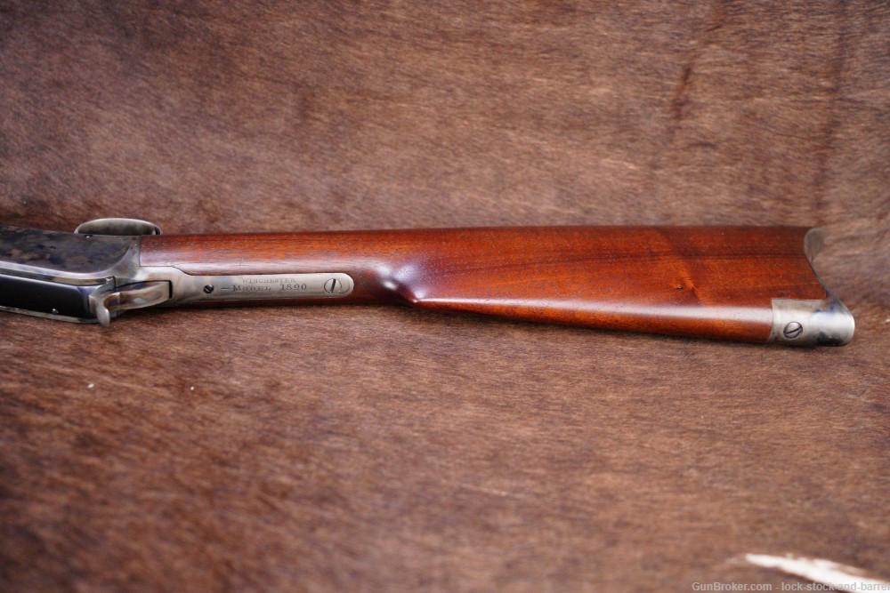 Winchester 1st Model 1890 Solid Frame .22 Short Pump Action Rifle Antique-img-14