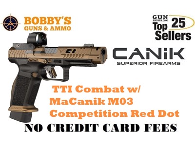 Canik HG7854VN TTI Combat 9mm 18+1 4.6" w/ MaCanik M03 Competition Red Dot