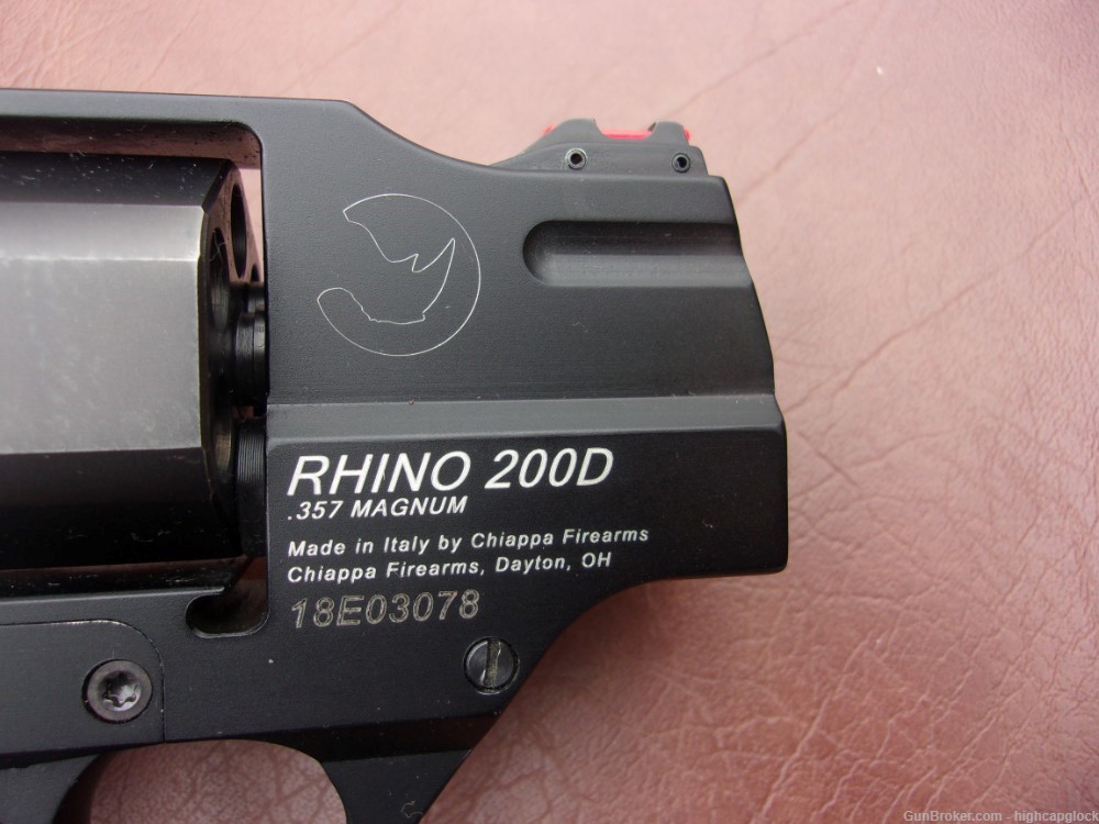 Chiappa Rhino 200D .357 Mag 2" Revolver w/ Holster & Upgrade Grips $1START -img-7
