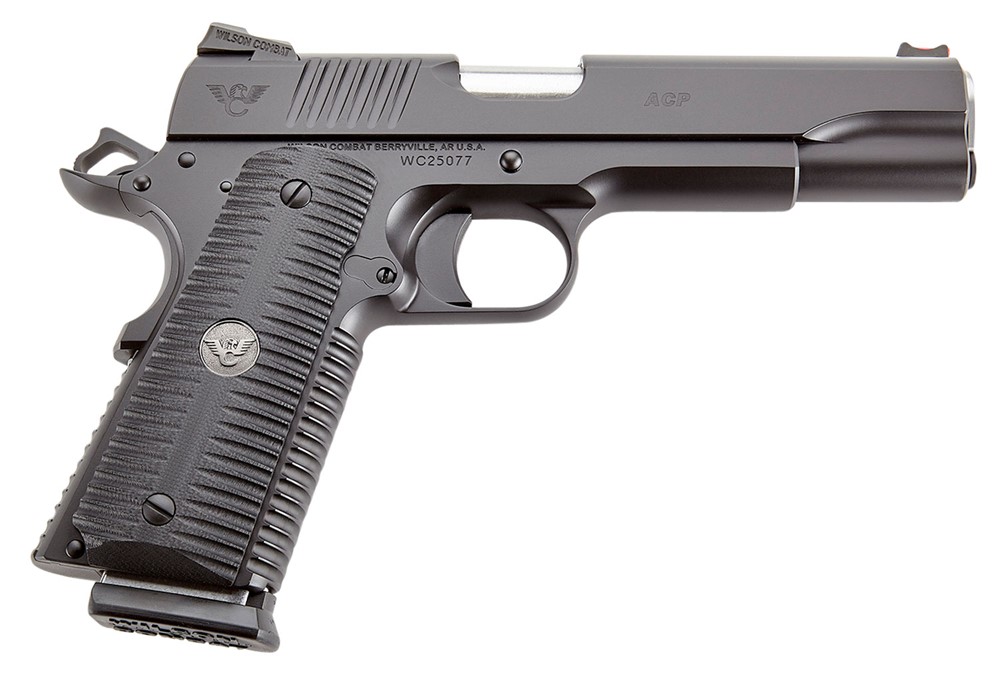 Wilson Combat ACP 9mm Luger Pistol 5 Black G10 Eagle Claw Grip ACPFS9-img-0