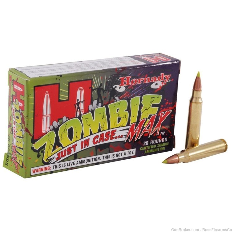 Hornady Zombie Max 7.62x39mm 123gr Z-MAX Box of 20 80783 (JFM)-img-0