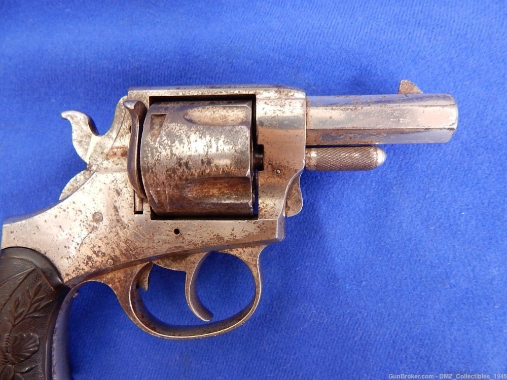 1880s American Bull Dog 44 CF Caliber Revolver Pistol Gun-img-1