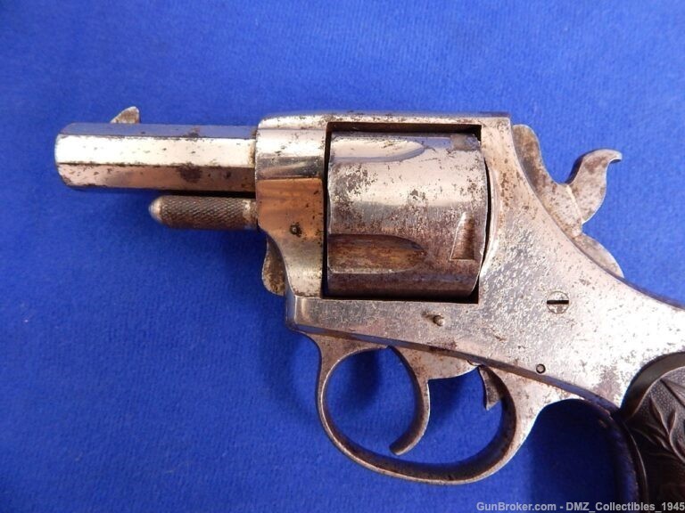1880s American Bull Dog 44 CF Caliber Revolver Pistol Gun-img-4