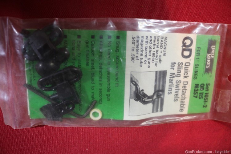UNCLE MIKE'S Detacable Sling Swivels for Marlins Tule Magazine Rifle-img-0