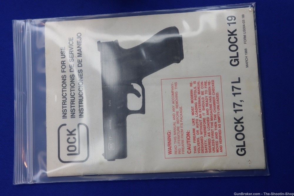 Glock Model G17L GEN1 Pistol G17 LONG SLIDE GEN 1 OCT 1988 9MM 6" Ported-img-45