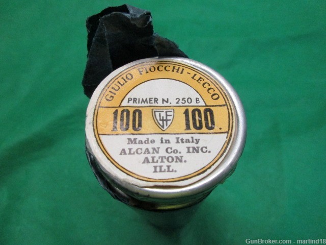 One roll of 10 Tins of Alcan N 250 B Primers Fiocchi 1000 primers-img-1
