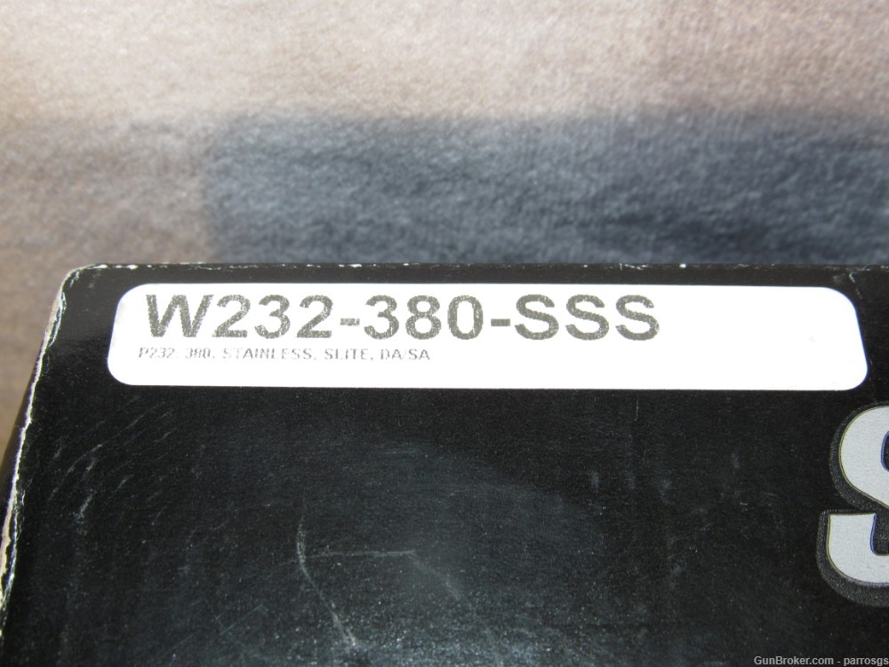 Sig Sauer P232 380 ACP SS SA/DA 3-7 Zipper Back Mags Holster P232 Very Nice-img-8
