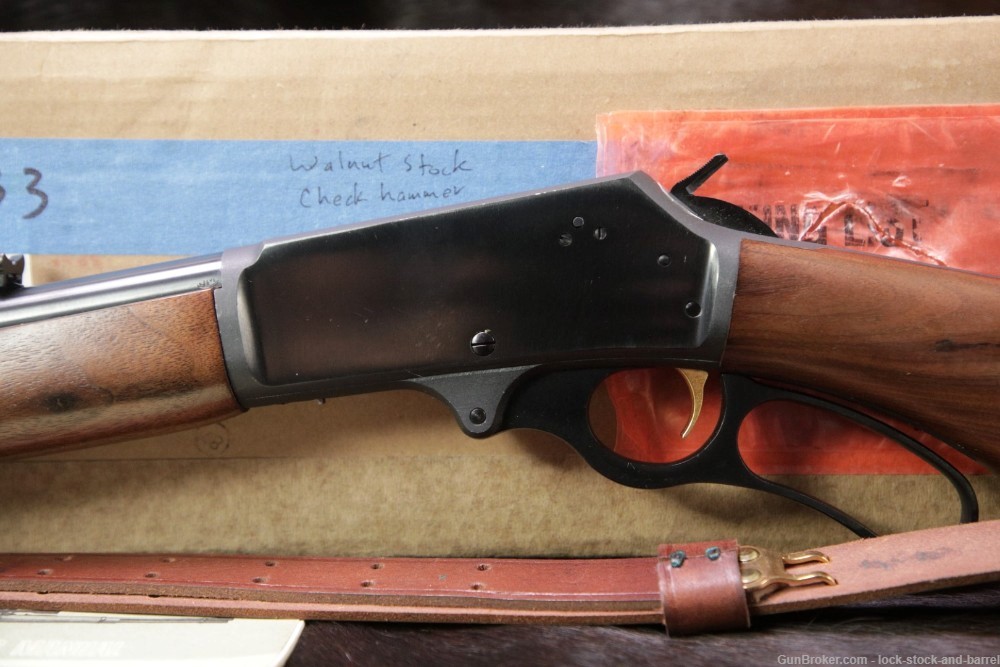 Marlin Model 444S 444-S JM Marked .444 Marlin 22" Lever Action Rifle, 1975-img-10