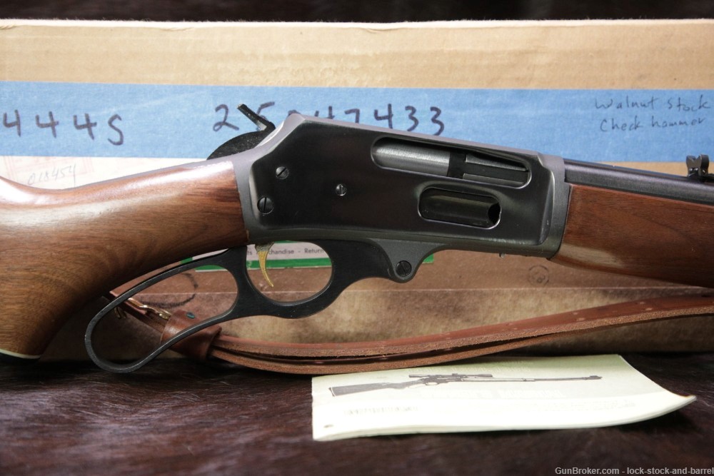 Marlin Model 444S 444-S JM Marked .444 Marlin 22" Lever Action Rifle, 1975-img-4