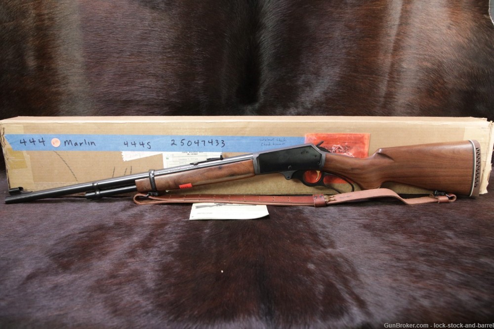 Marlin Model 444S 444-S JM Marked .444 Marlin 22" Lever Action Rifle, 1975-img-8