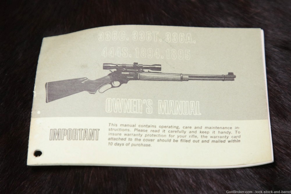 Marlin Model 444S 444-S JM Marked .444 Marlin 22" Lever Action Rifle, 1975-img-33