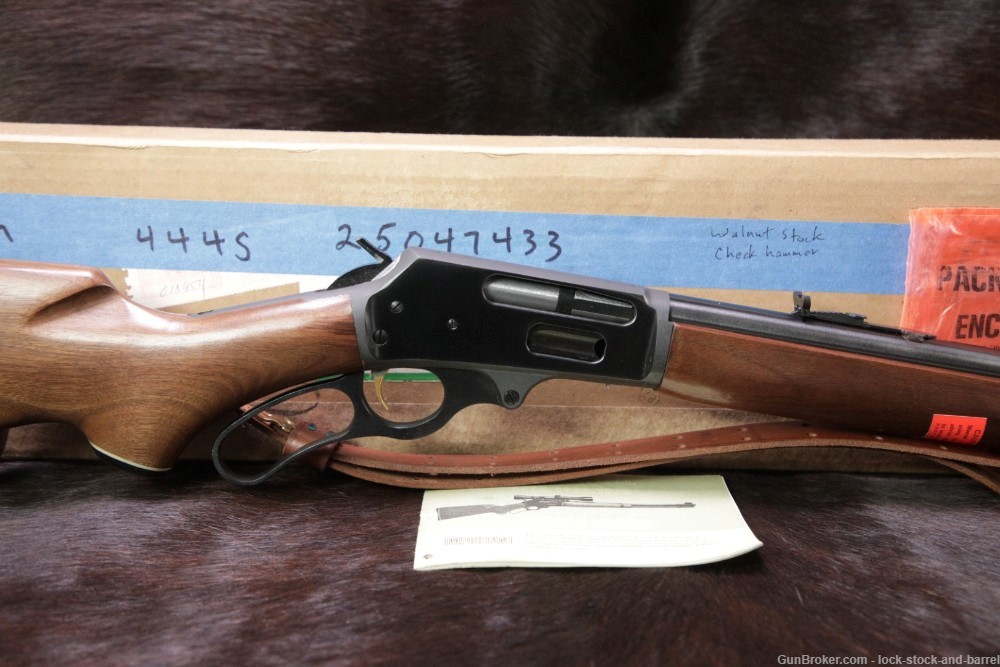 Marlin Model 444S 444-S JM Marked .444 Marlin 22" Lever Action Rifle, 1975-img-2