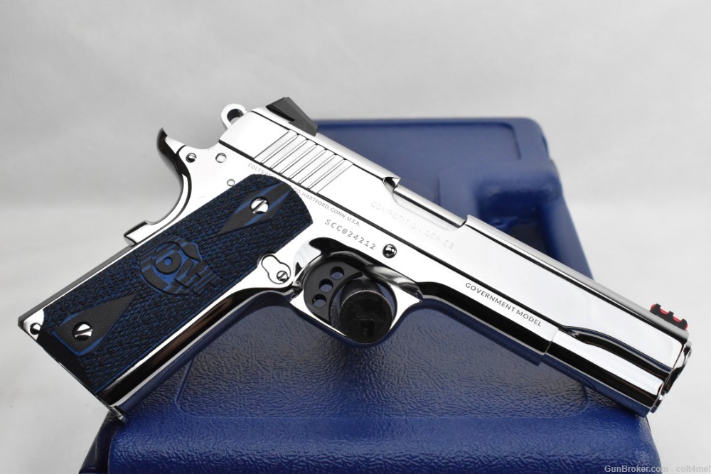 BRIGHT STAINLESS Colt Competition GOVT 1911 Model O1070CCS - BRAND NEW .45 -img-12