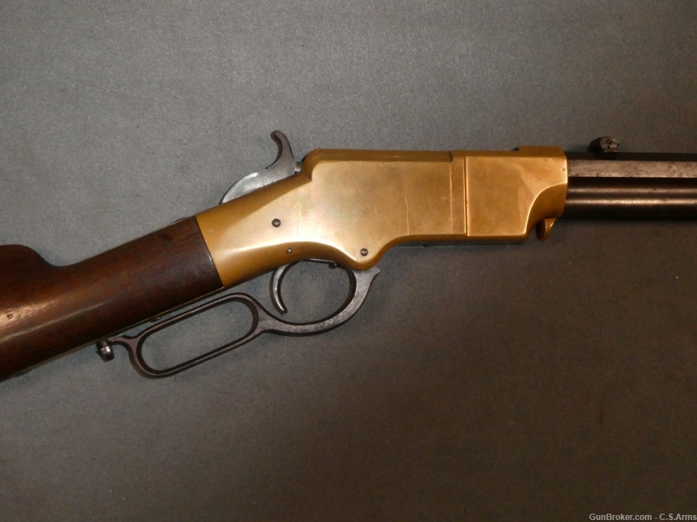 Original, Civil War U.S. Henry Repeating Rifle, .44 RF, 1st D.C. Cavalry-img-0
